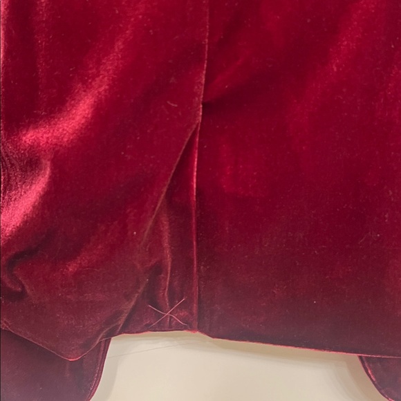 Calvin Klein Red Velvet Blazer Jacket, Women’s Size 8 - Picture 7 of 7
